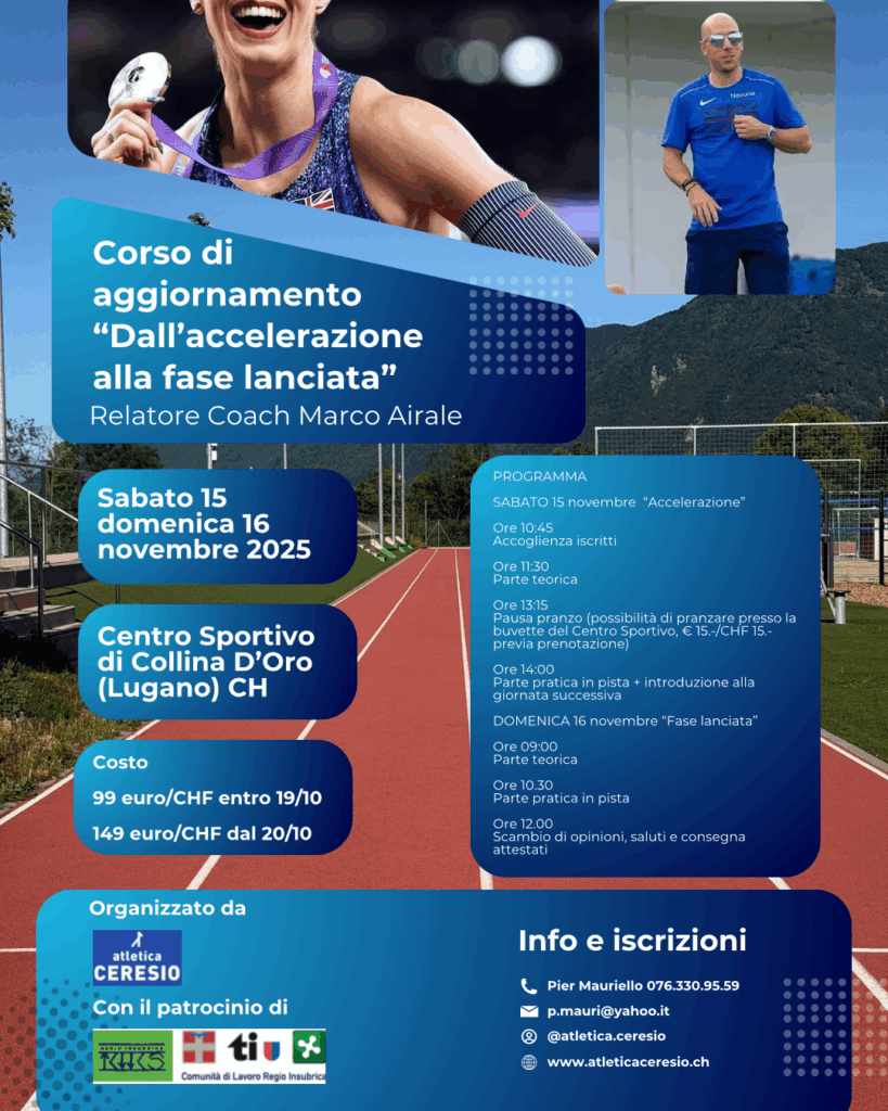 Seminario Sprint aggiornamento allenatori